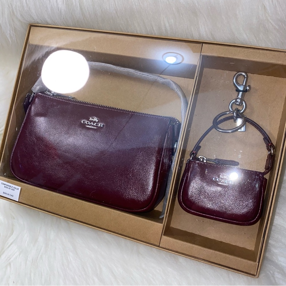 Coach Boxed Nolita 19 And Nolita Bag Charm Set New